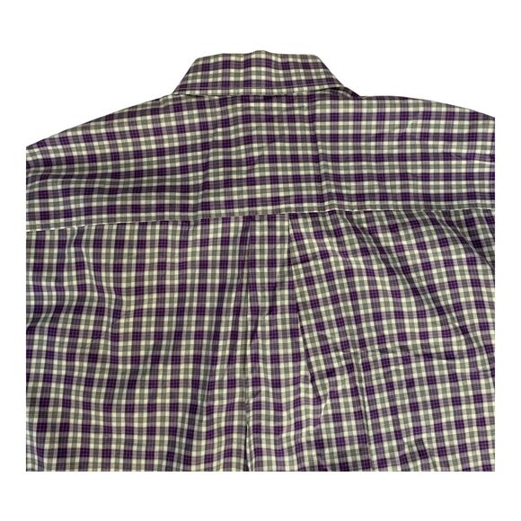 Cinch Shirt Mens Medium Purple White Plaid Button Down Cowboy Western Rodeo - Picture 10 of 16
